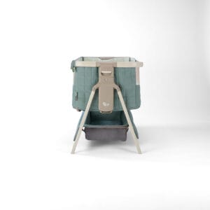 Tutti Bambini CoZee Sense Bedside Crib Whitewash Kelp (5)