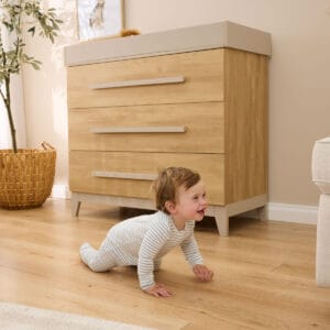 Tutti Bambini Hallee Chest Changer Golden Oak Mushroom (3)