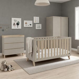 Babymore Dante 3 Piece Nursery Room Set Cashmere