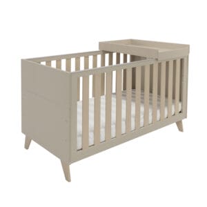 Babymore Dante Cot Bed with Cot Top Changer Cashmere (3)
