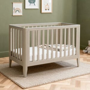 Babymore Iris Cot Bed Cashmere (1)
