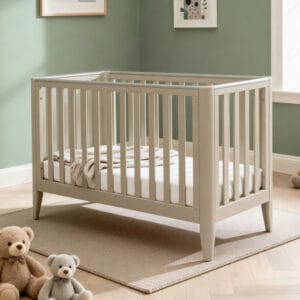 Babymore Iris Cot Bed Cashmere