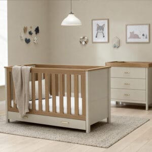 Babymore Mira 2 Piece Nursery Room Set Cashmere Warm Oak (2)