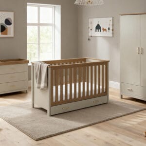 Babymore Mira 3 Piece Nursery Room Set Cashmere Warm Oak (2)