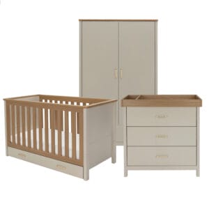 Babymore Mira 3 Piece Nursery Room Set Cashmere Warm Oak (4)