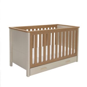 Babymore Mira Cot Bed Cashmere Warm Oak (3)