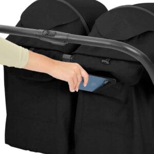 Ickle Bubba Aries Double Auto Fold Stroller Black (9)