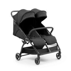 Ickle Bubba Aries Double Auto Fold Stroller Graphite Grey