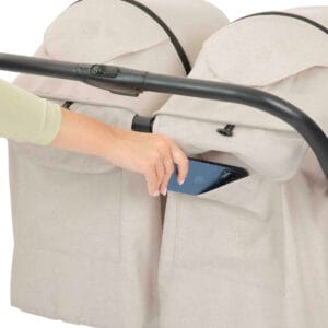 Ickle Bubba Aries Double Auto Fold Stroller Stone (9)