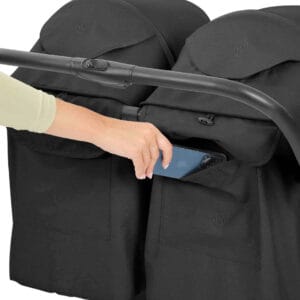 Ickle Bubba Aries MAX Double Auto Fold Stroller Graphite Grey (9)