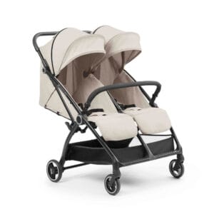 Ickle Bubba Aries MAX Double Auto Fold Stroller Stone (4)