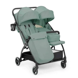 Ickle Bubba Aries PRIME Double Auto Fold Stroller Sage Green (4)