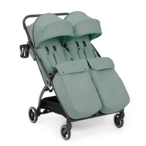 Ickle Bubba Aries PRIME Double Auto Fold Stroller Sage Green (5)