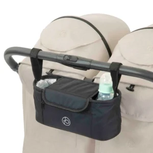 Ickle Bubba Aries PRIME Double Auto Fold Stroller Stone (16)