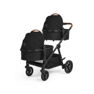 Ickle Bubba Virgo Twin 18 Piece Travel System with i Size Nimbus Car Seats & Spin ISOFIX Bases Black (1)