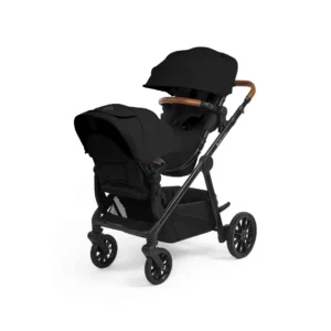 Ickle Bubba Virgo Twin 18 Piece Travel System with i Size Nimbus Car Seats & Spin ISOFIX Bases Black (3)
