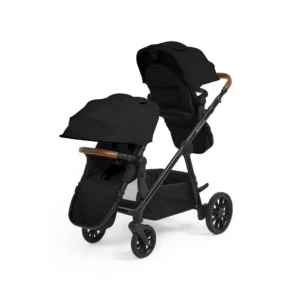 Ickle Bubba Virgo Twin 18 Piece Travel System with i Size Nimbus Car Seats & Spin ISOFIX Bases Black (4)