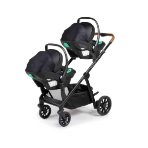 Ickle Bubba Virgo Twin 18 Piece Travel System with i Size Nimbus Car Seats & Spin ISOFIX Bases Black (5)