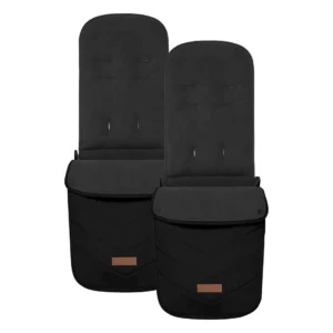 Ickle Bubba Virgo Twin 18 Piece Travel System with i Size Nimbus Car Seats & Spin ISOFIX Bases Black (9)