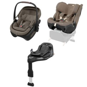 Maxi Cosi Coral Slide Pro with Pearl XL Slide Pro and FamilyFix Slide Pro Base Oak Truff