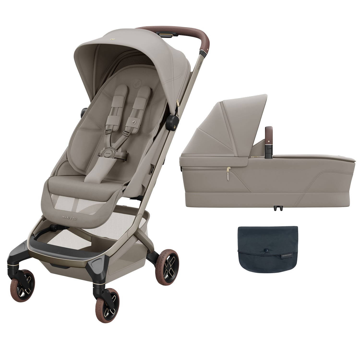 Maxi Cosi Fame Cabin Stroller with Carrycot Sapphire Sand