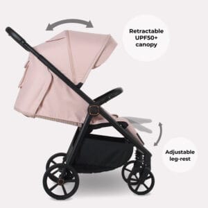 My Babiie MB170 PLUS Pushchair Pastel Pink (2)
