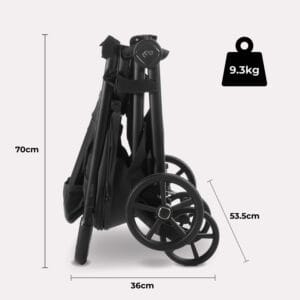 My Babiie MB170 PLUS Pushchair Pastel Pink (4)