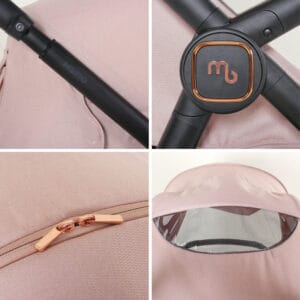 My Babiie MB170 PLUS Pushchair Pastel Pink (5)