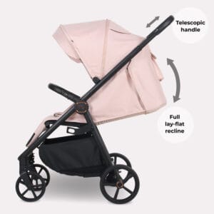 My Babiie MB170 PLUS Pushchair Pastel Pink (8)