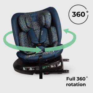 My Babiie MBCS200 i Size (40 150cm) Spin Car Seat Navy Leopard (1)
