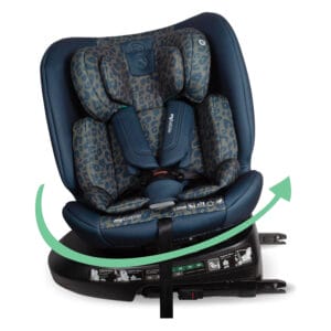 My Babiie MBCS200 i-Size (40-150cm) Spin Car Seat - Navy Leopard