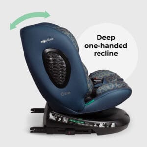 My Babiie MBCS200 i Size (40 150cm) Spin Car Seat Navy Leopard (4)