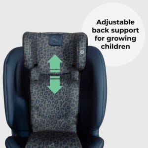 My Babiie MBCS200 i Size (40 150cm) Spin Car Seat Navy Leopard (5)