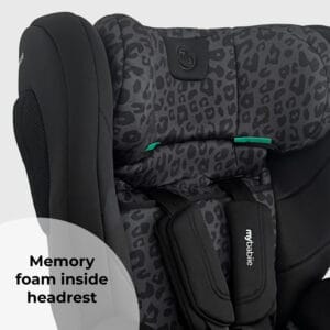 My Babiie MBCS75 i Size (76 150cm) Car Seat ISOFIX Black Leopard (5)