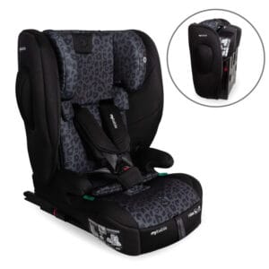My Babiie MBCS80 i Size (76 150cm) Car Seat ISOFIX Black Leopard