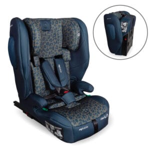 My Babiie MBCS80 i-Size (76-150cm) Car Seat ISOFIX - Navy Leopard