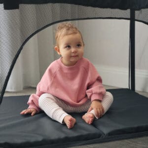 My Babiie MBTC2 Air Light 2 in 1 Travel Cot Black (8)