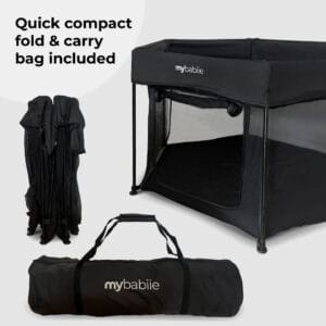 My Babiie Playpen Black (2)