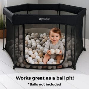 My Babiie Playpen Black (3)