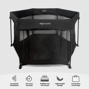 My Babiie Playpen Black (4)