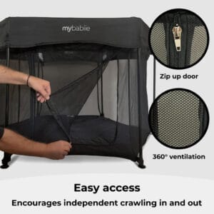 My Babiie Playpen Black (5)