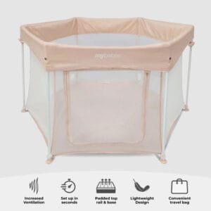 My Babiie Playpen Blush (4)