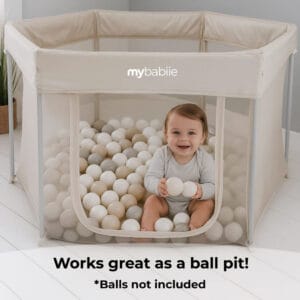 My Babiie Playpen Ivory (3)