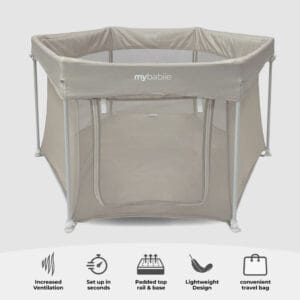 My Babiie Playpen Ivory (4)