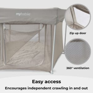 My Babiie Playpen Ivory (6)