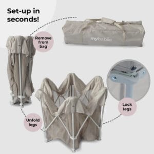 My Babiie Playpen Ivory (7)