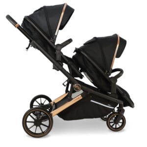MyBabiee MB33 Tandem Stroller Rose Gold Black (9)