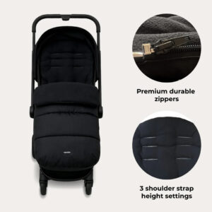 MyBabiie Universal Footmuff Black (3)