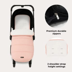 MyBabiie Universal Footmuff Blush Pink (3)