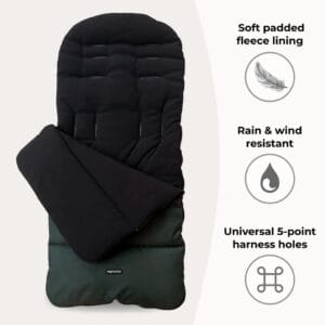 MyBabiie Universal Footmuff Forest Green (1)